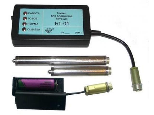 БТ-01 Тестер элементов питания (батарейный тестер)